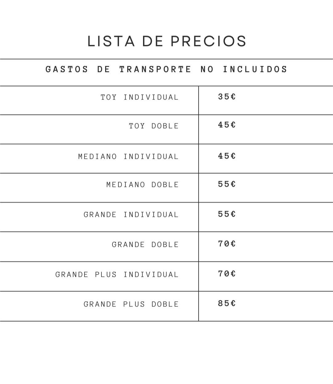 Precios 2026-27